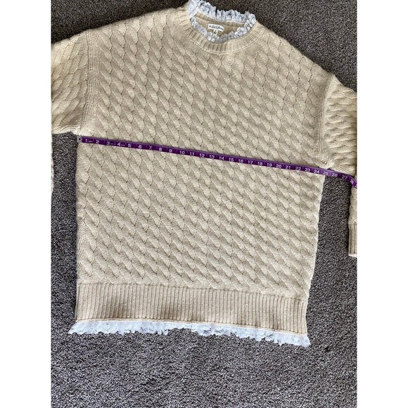 For Love & Lemons x Victoria’s Secret Milana Sweater in Ivory – Size Small - Picture 4 of 6